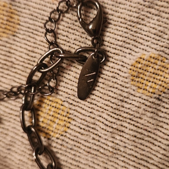 Vintage NY statement bead necklace assymetrical flower - Picture 4 of 4